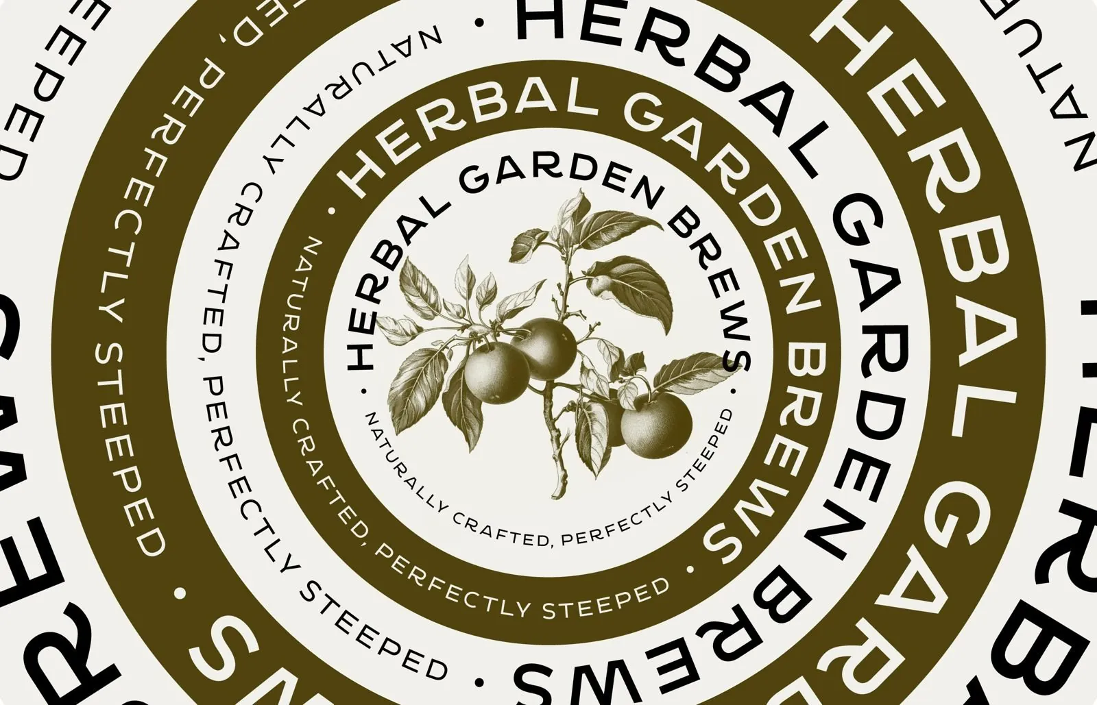 Herbal Garden Brews circular wordmark