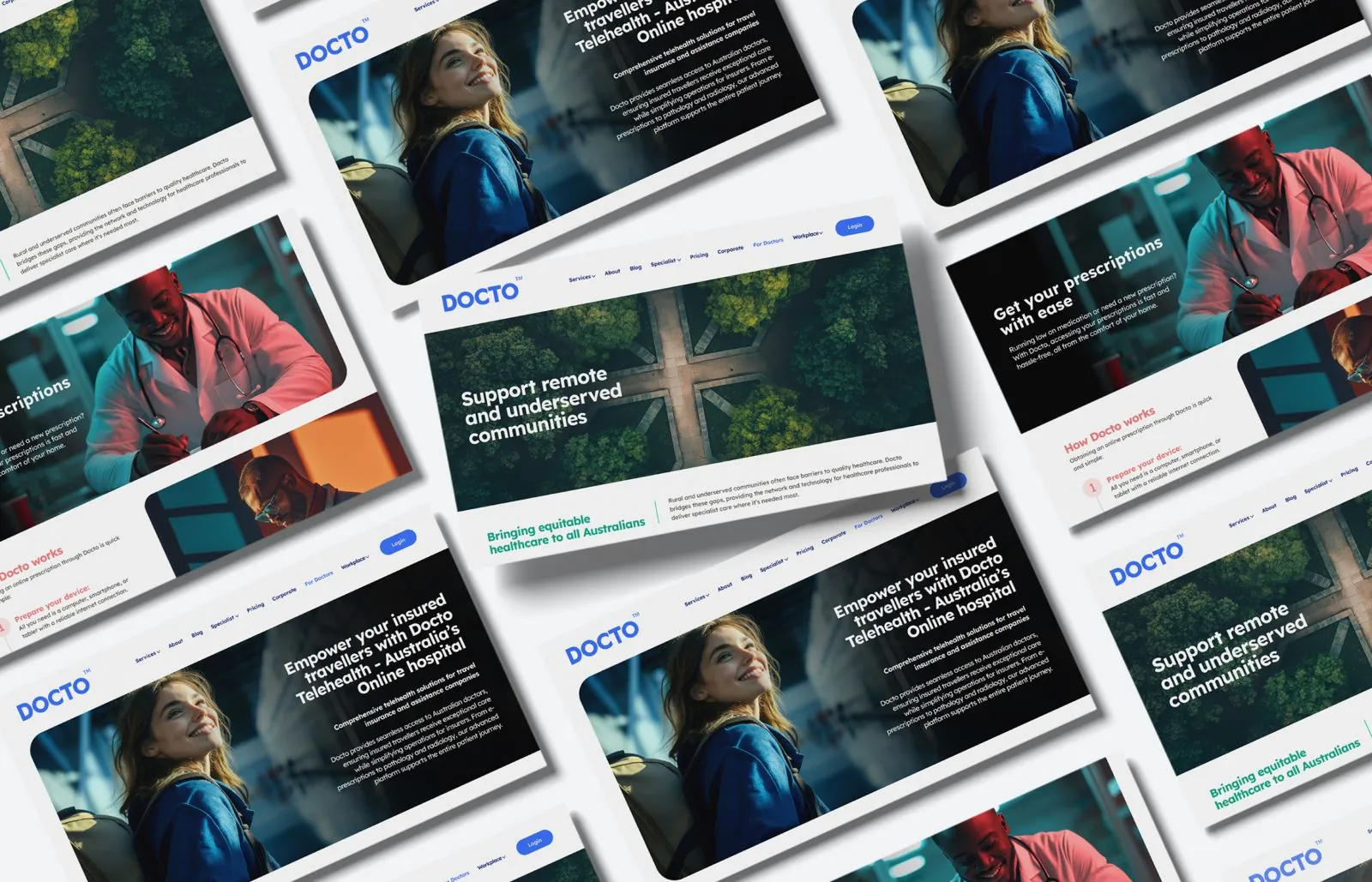 Docto website pages