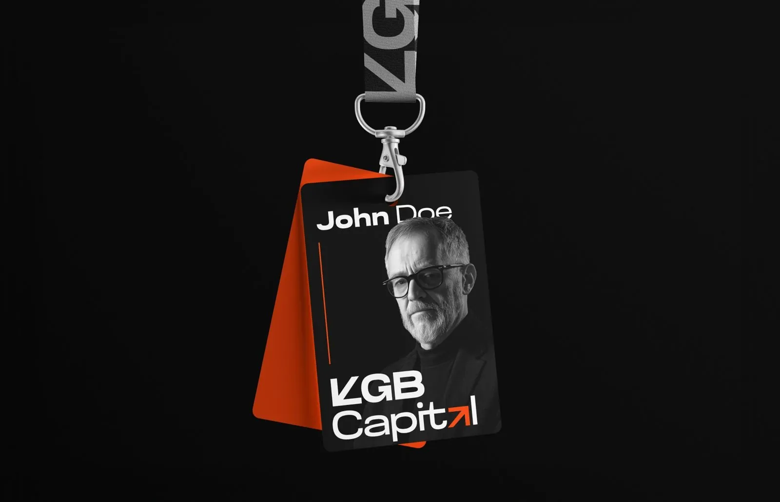 KGB Capital event lanyard