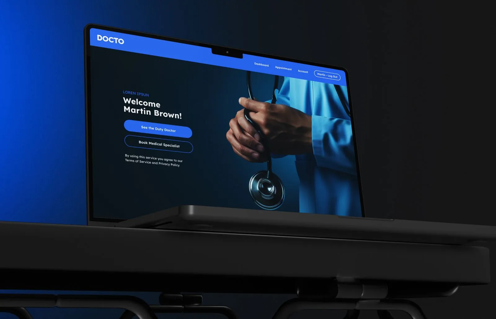 Docto patient dashboard